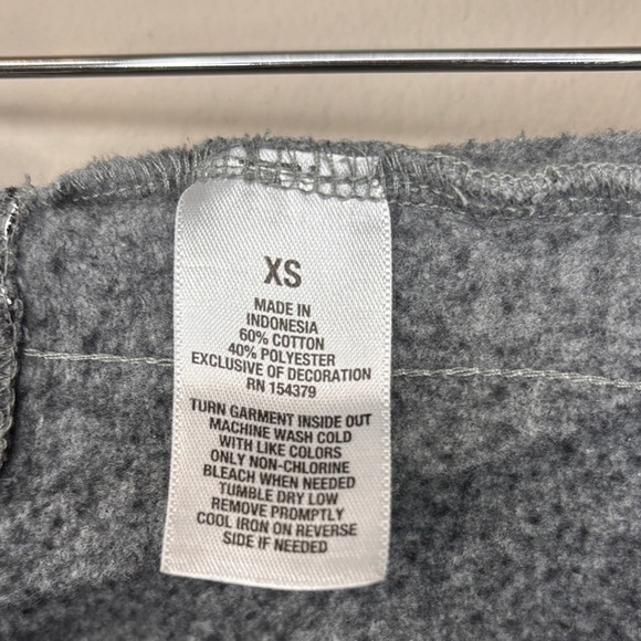 Aeropostale Jogger Men Size Extra Small Sweatpants Grey with Black - Picture 4 of 5